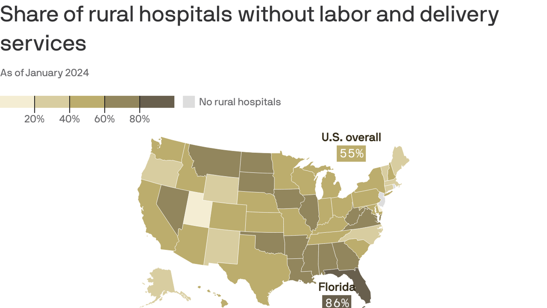 Most of Virginia's rural hospitals don't offer labor and delivery