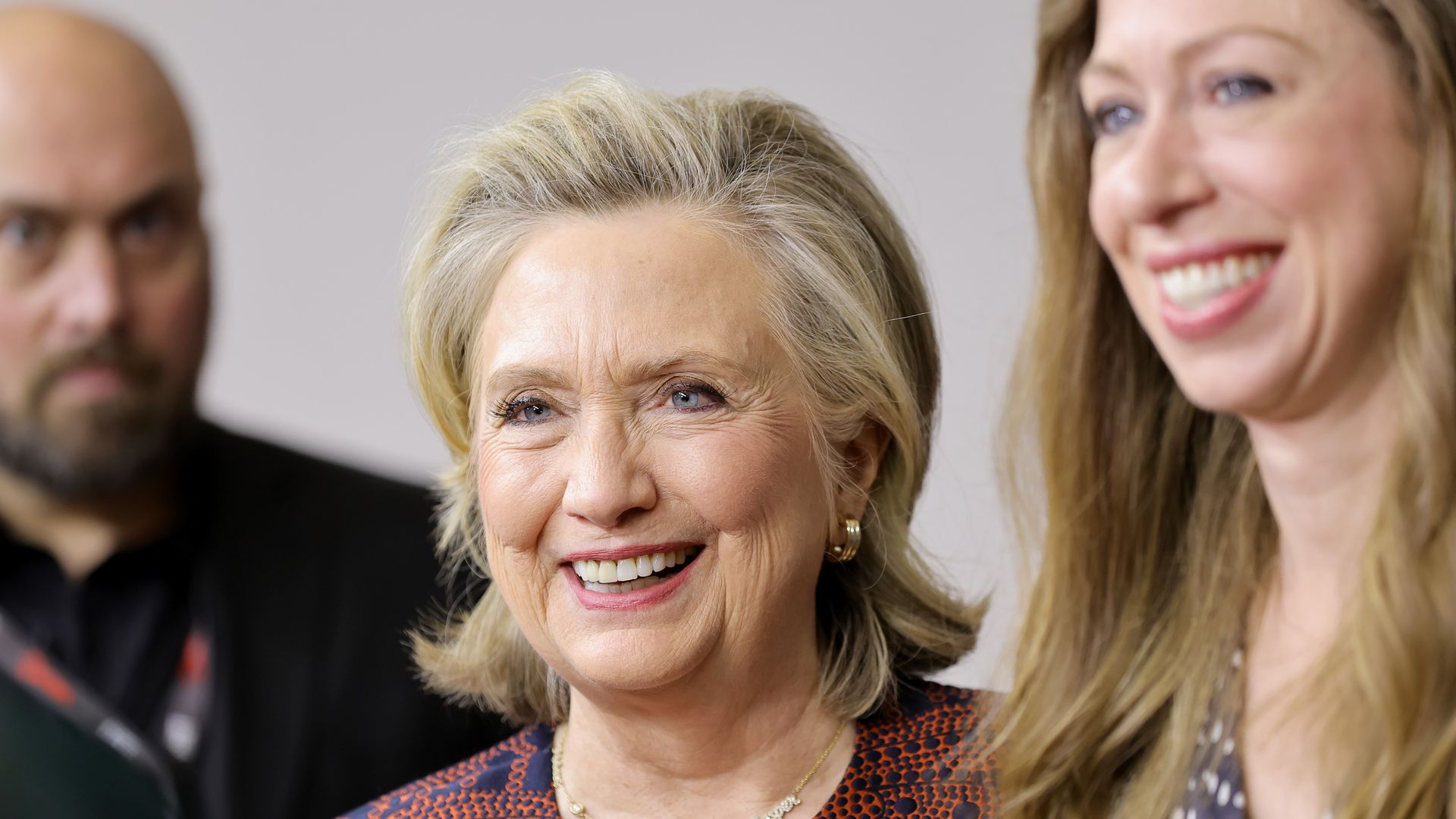 Hillary Clinton attends the New Apple Documentary Series "Gutsy" event, with Hillary Rodham Clinton and Chelsea Clinton, on September 10, 2022 in Toronto, Ontario.