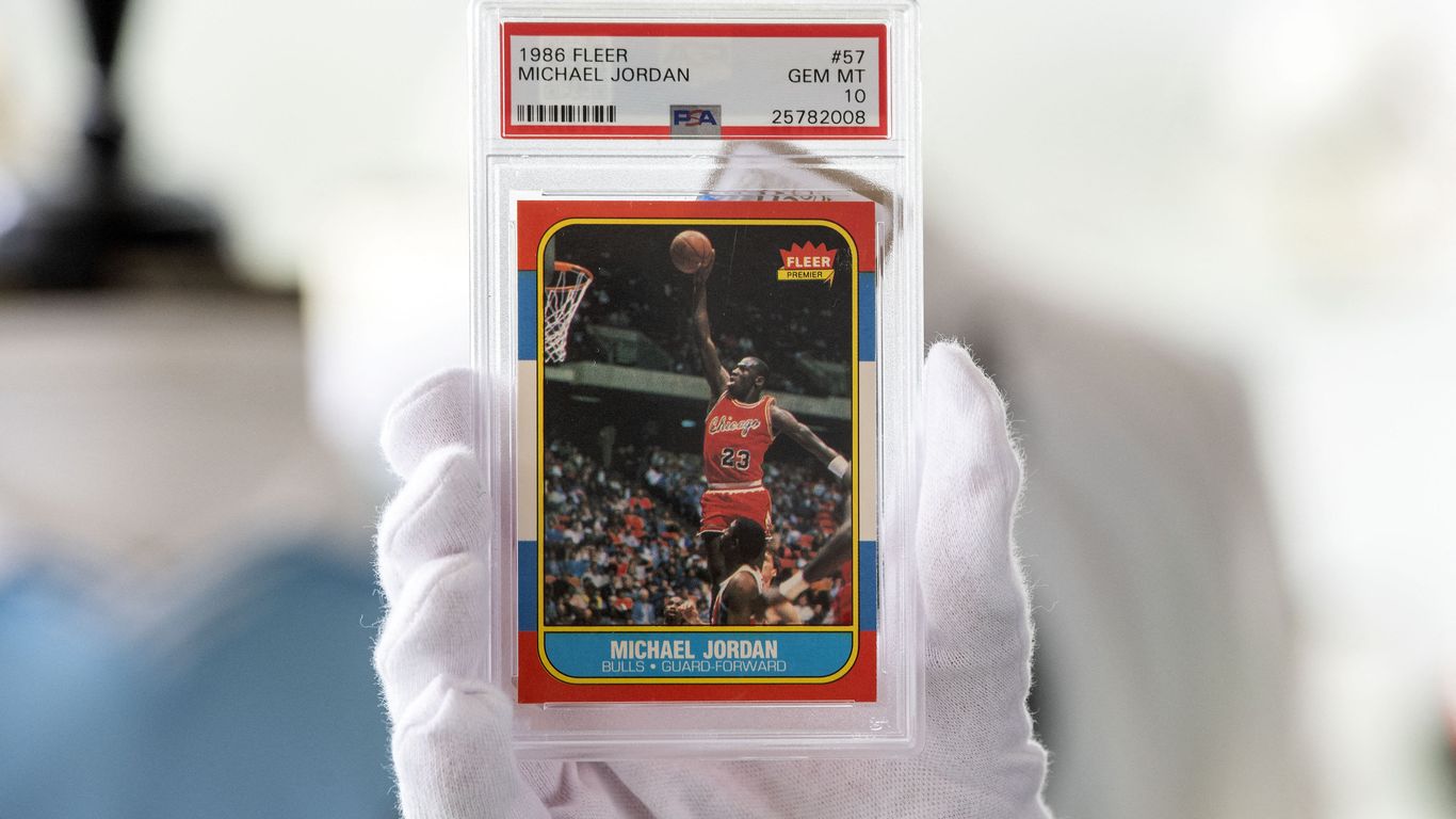 Iowa is auctioning a Michael Jordan rookie card Axios Des Moines
