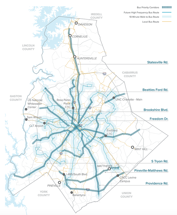Charlotte MOVES report -- bus routes