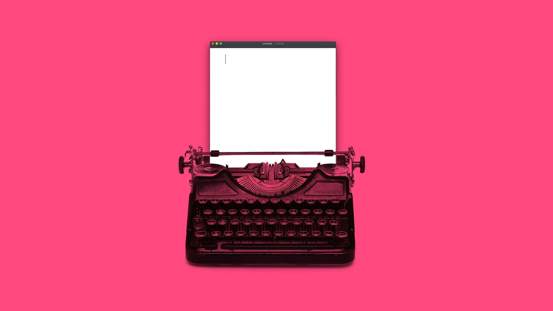 Typewriter illustration