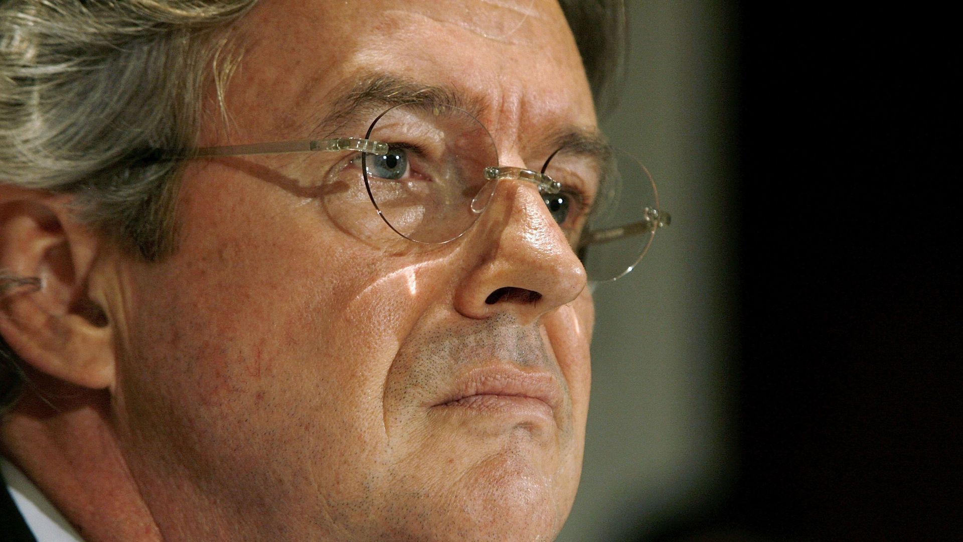 This image is a close-up of Wilson's profile.