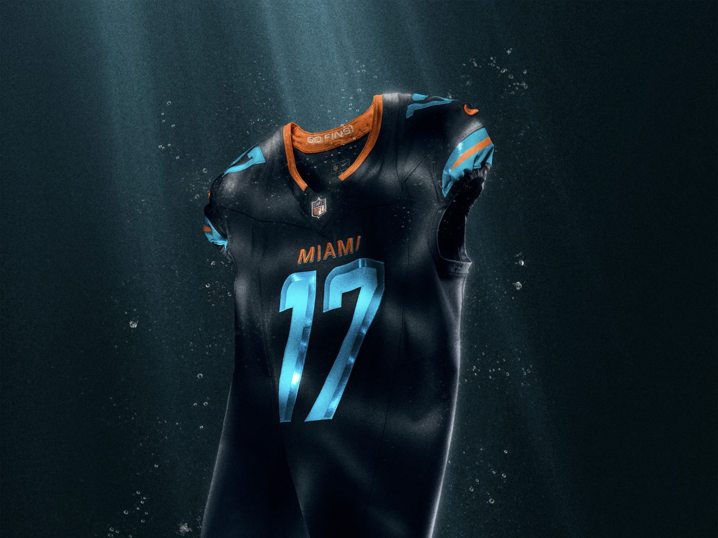 NFL ドルフィンズ 希少デザイン ゲームシャツ #91 Wake 黒 Dolphins unveil new dark blue rivalry jerseys - Axios Miami