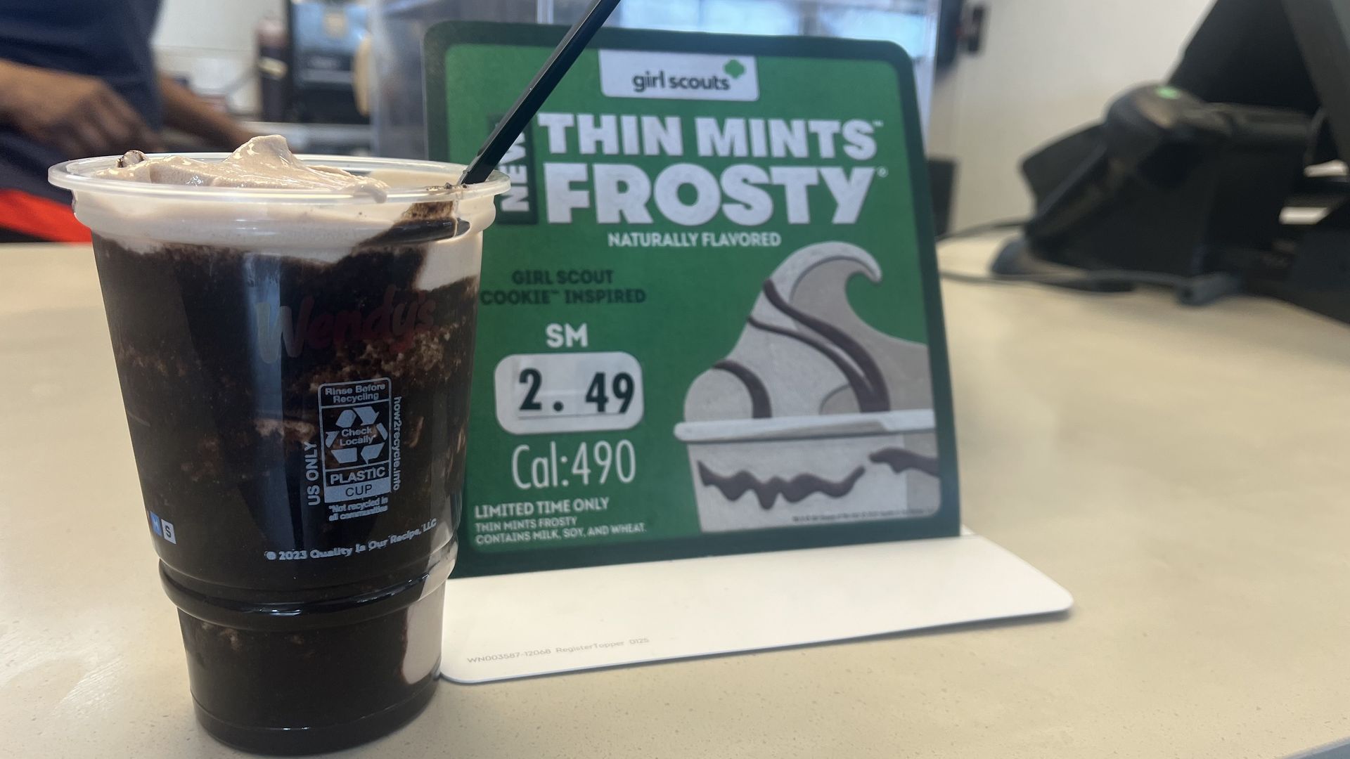 Thin Mints Frosty taste test - Axios Detroit