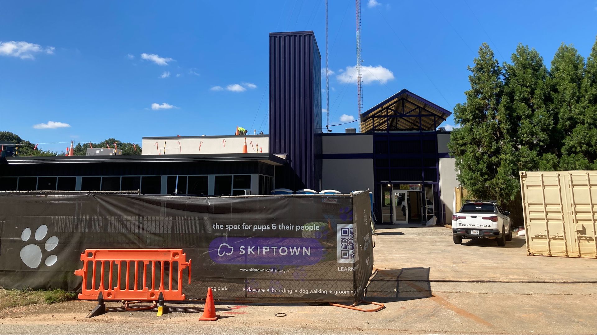 The exterior of the construction site of Skiptown at 200 Arizona Avenue in Atlanta.