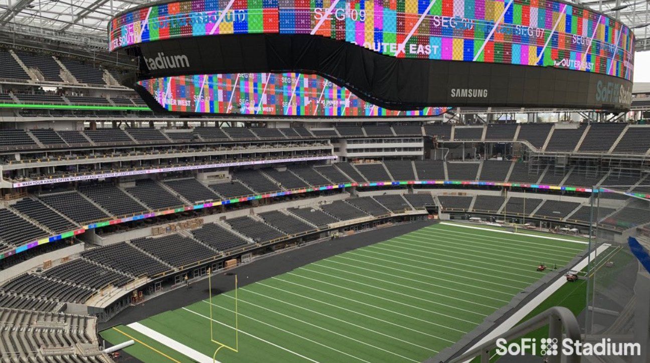 Sofi Stadium videoboard