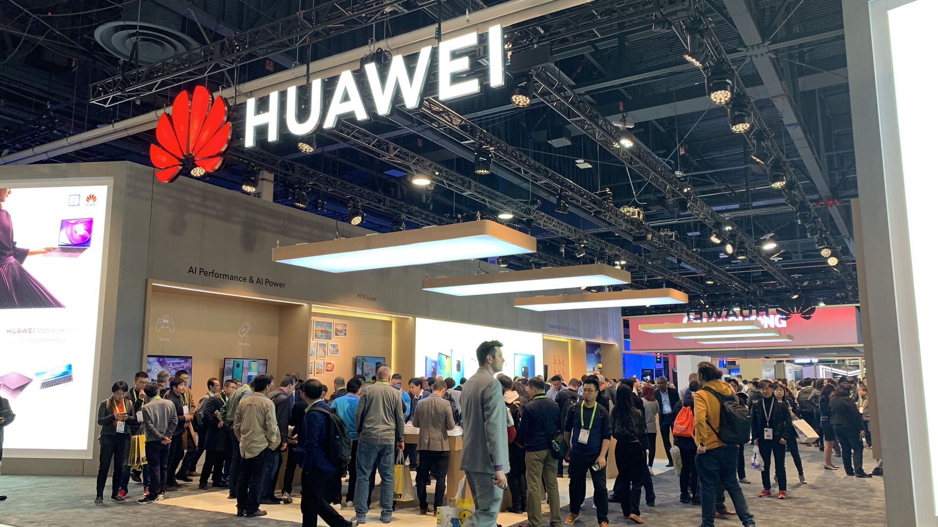 Huawei's booth at CES