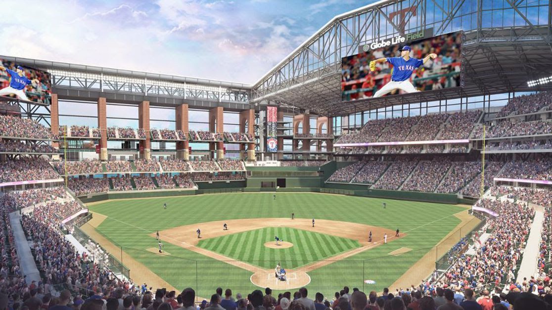 Rangers Globe Life Field capacity plans 2021