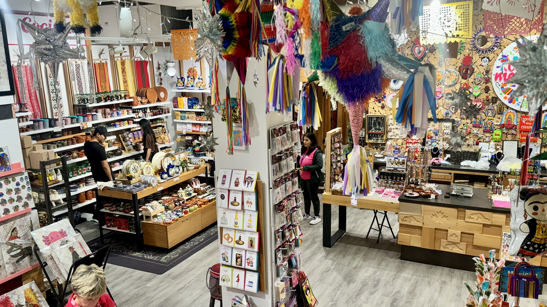 Inside the first floor of Colores Mexicanos.