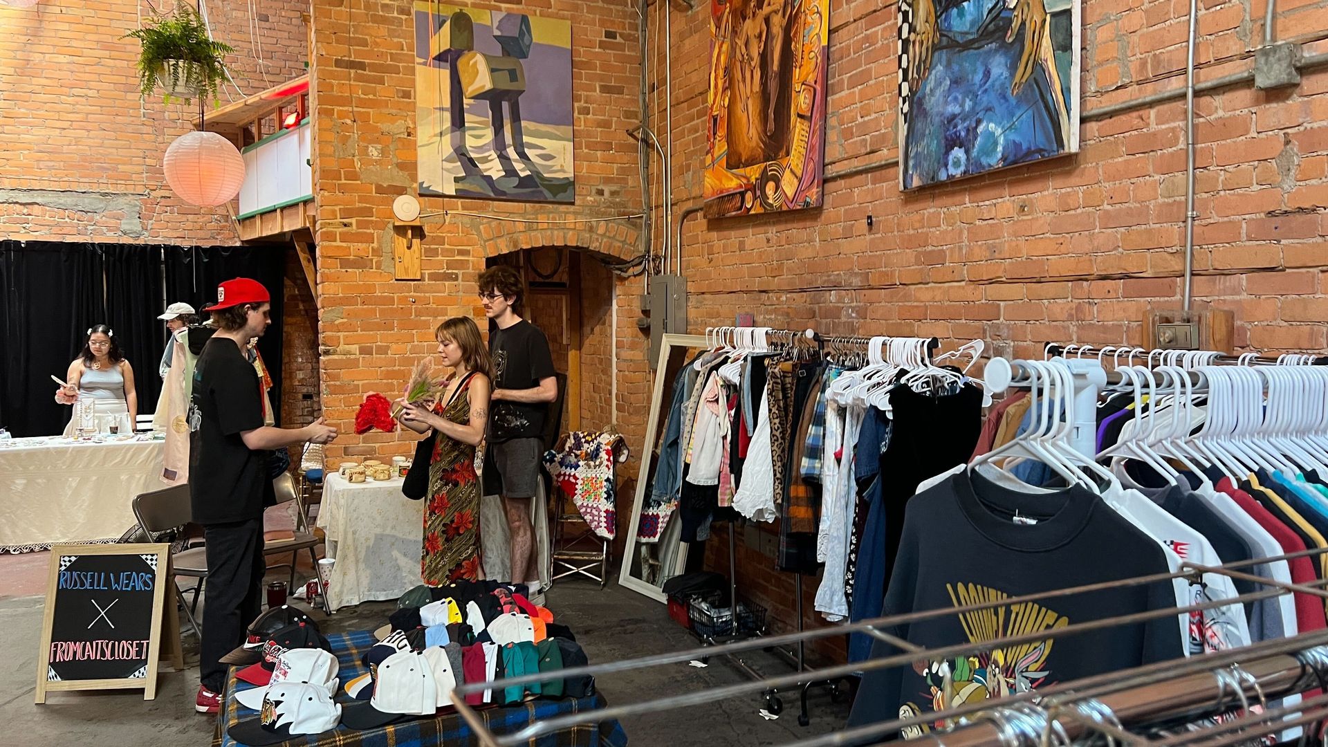 The vintage market last weekend at 7500 Oakland Ave. hosted by Mean Red Productions