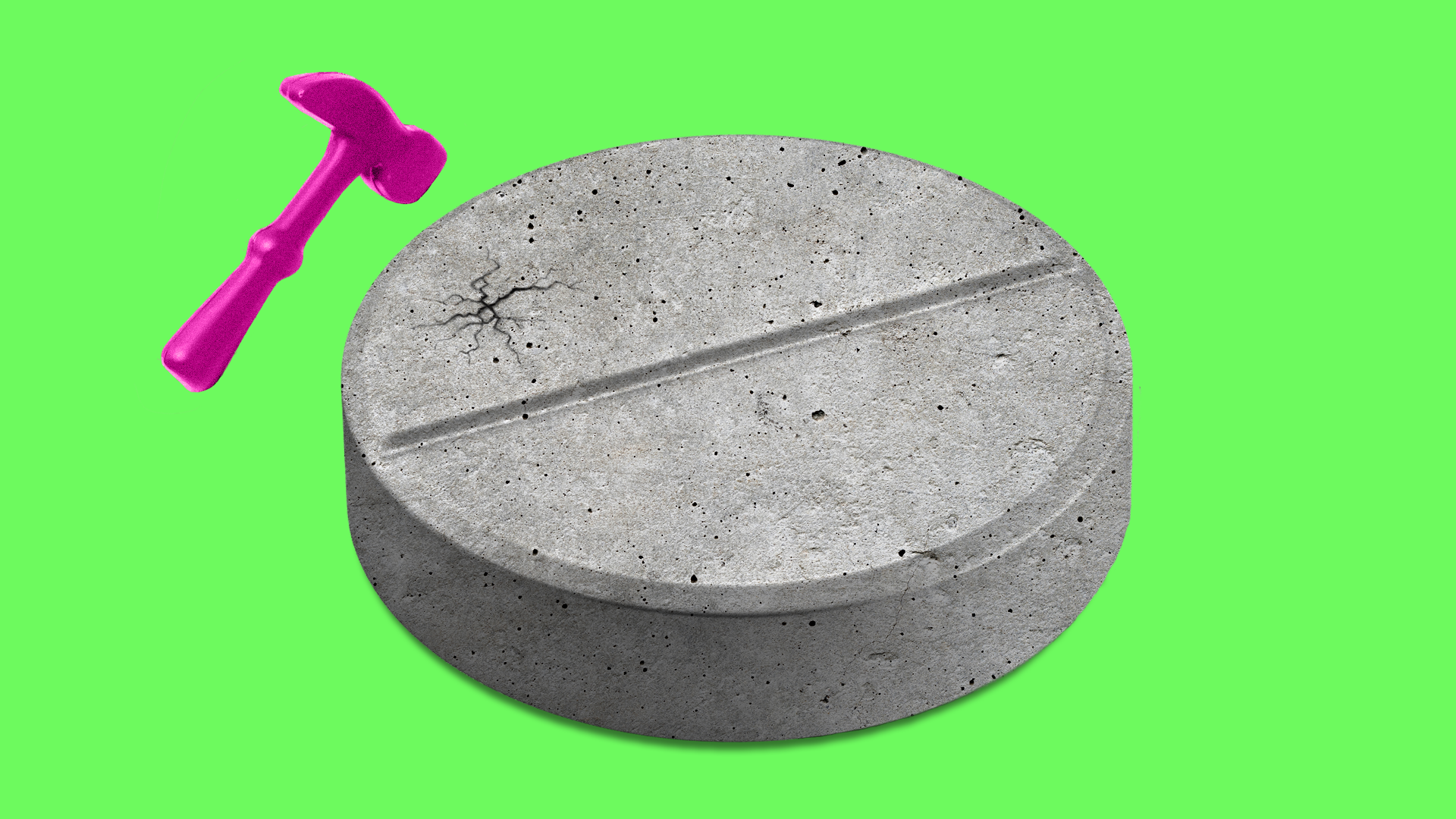 A pill and a hammer