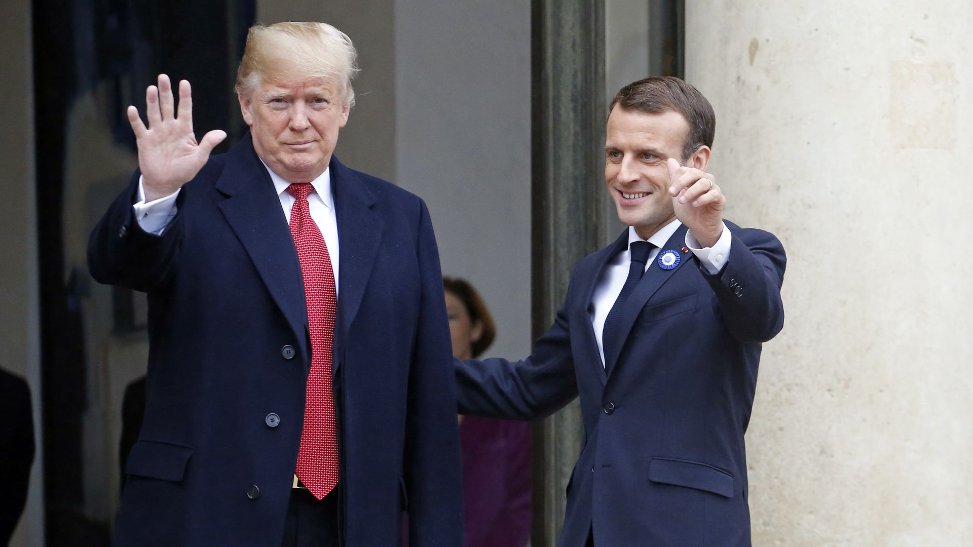 President Trump and French President Emmanuel Macron.