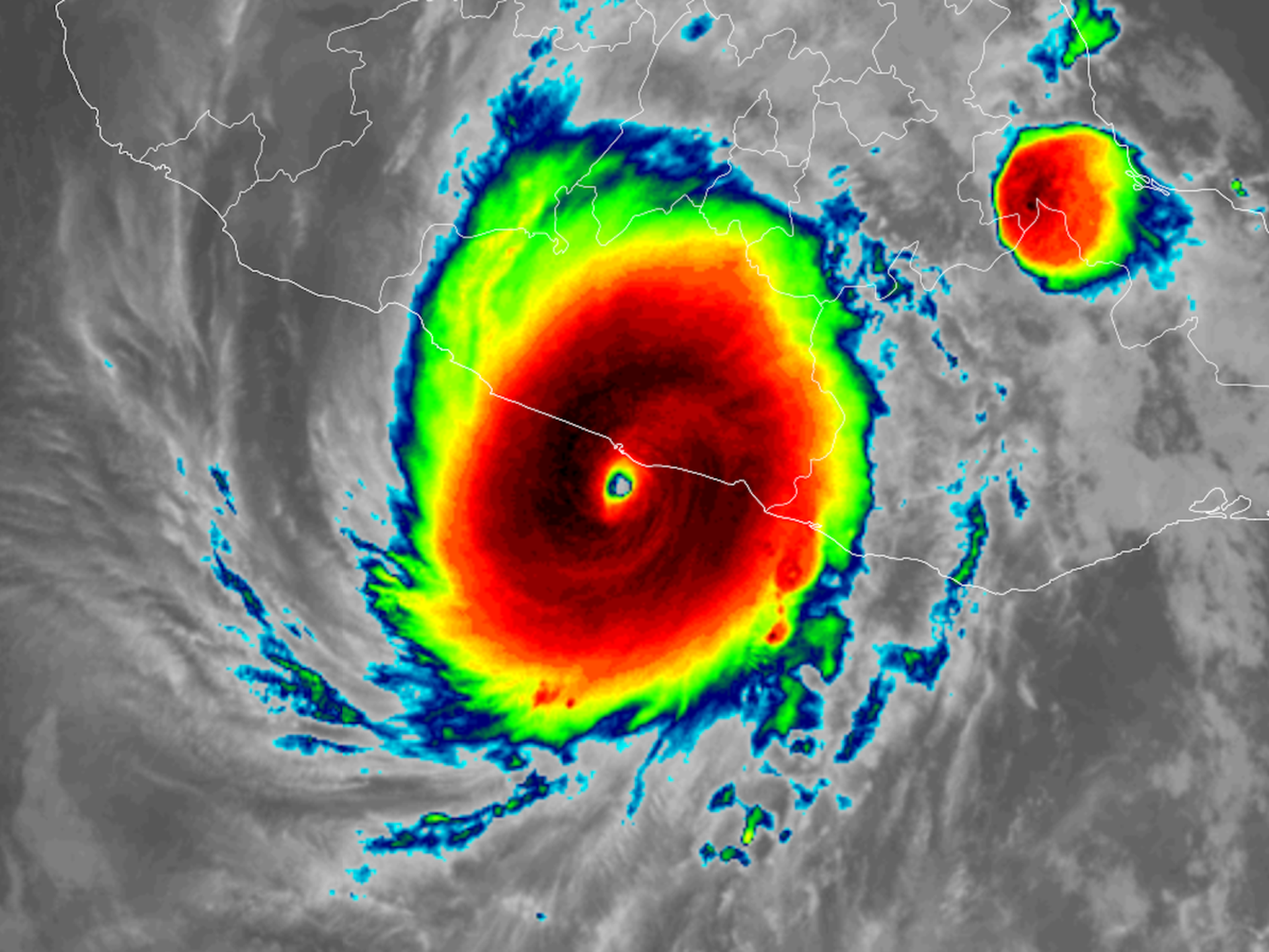 Water level increases observed in an early storm, before the