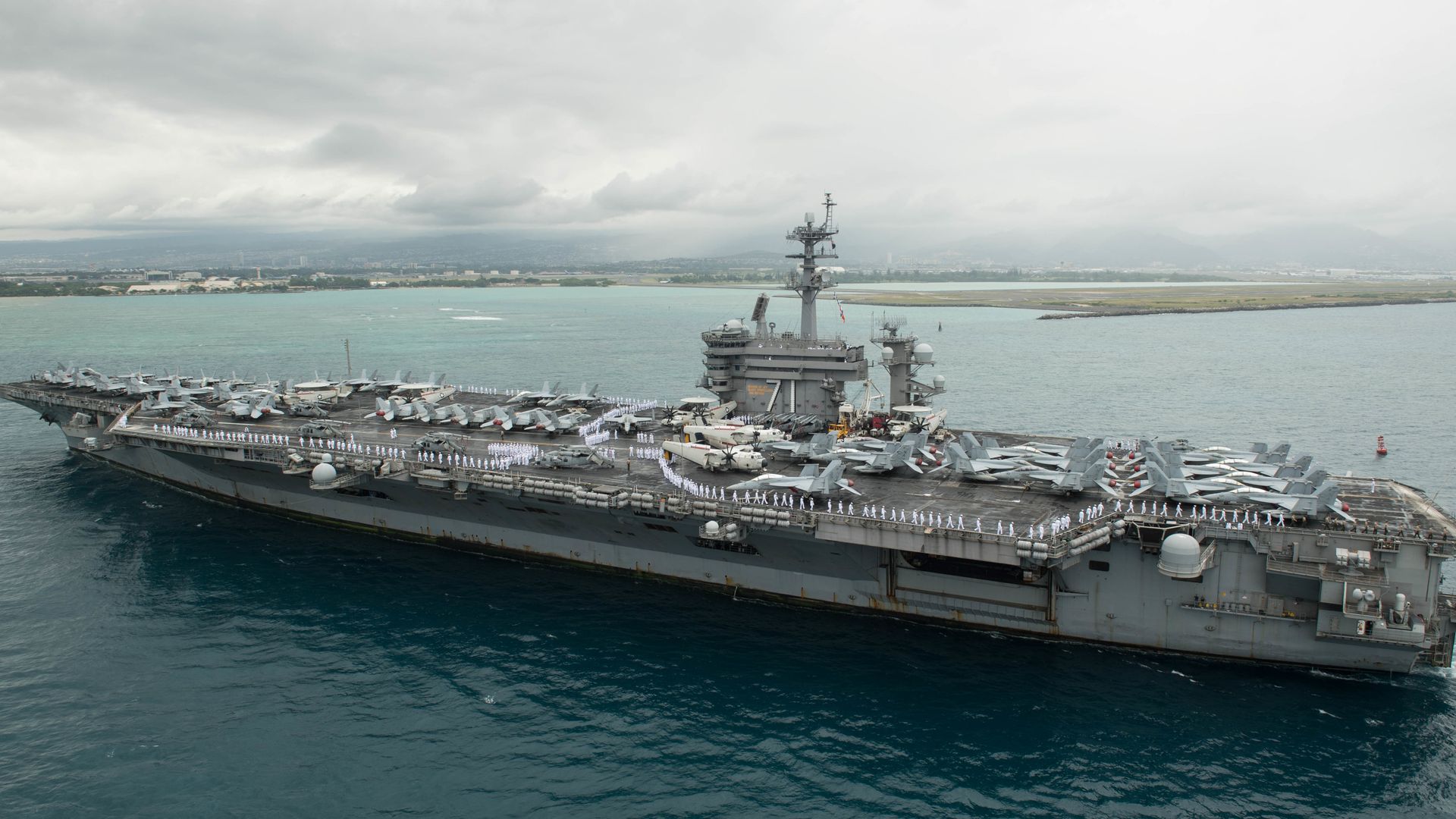 USS Theodore Roosevelt.