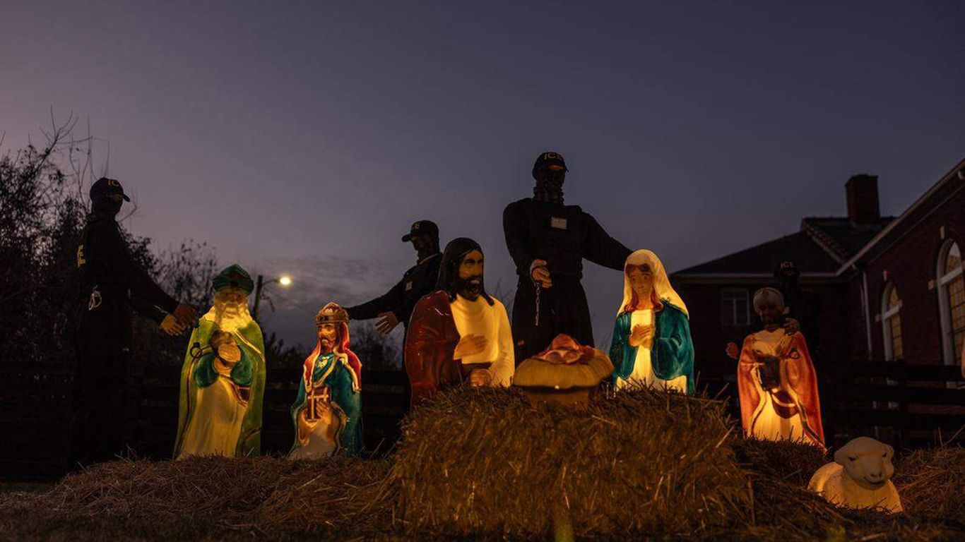 Churches turn Nativity scenes into protests as immigration crackdowns intensify