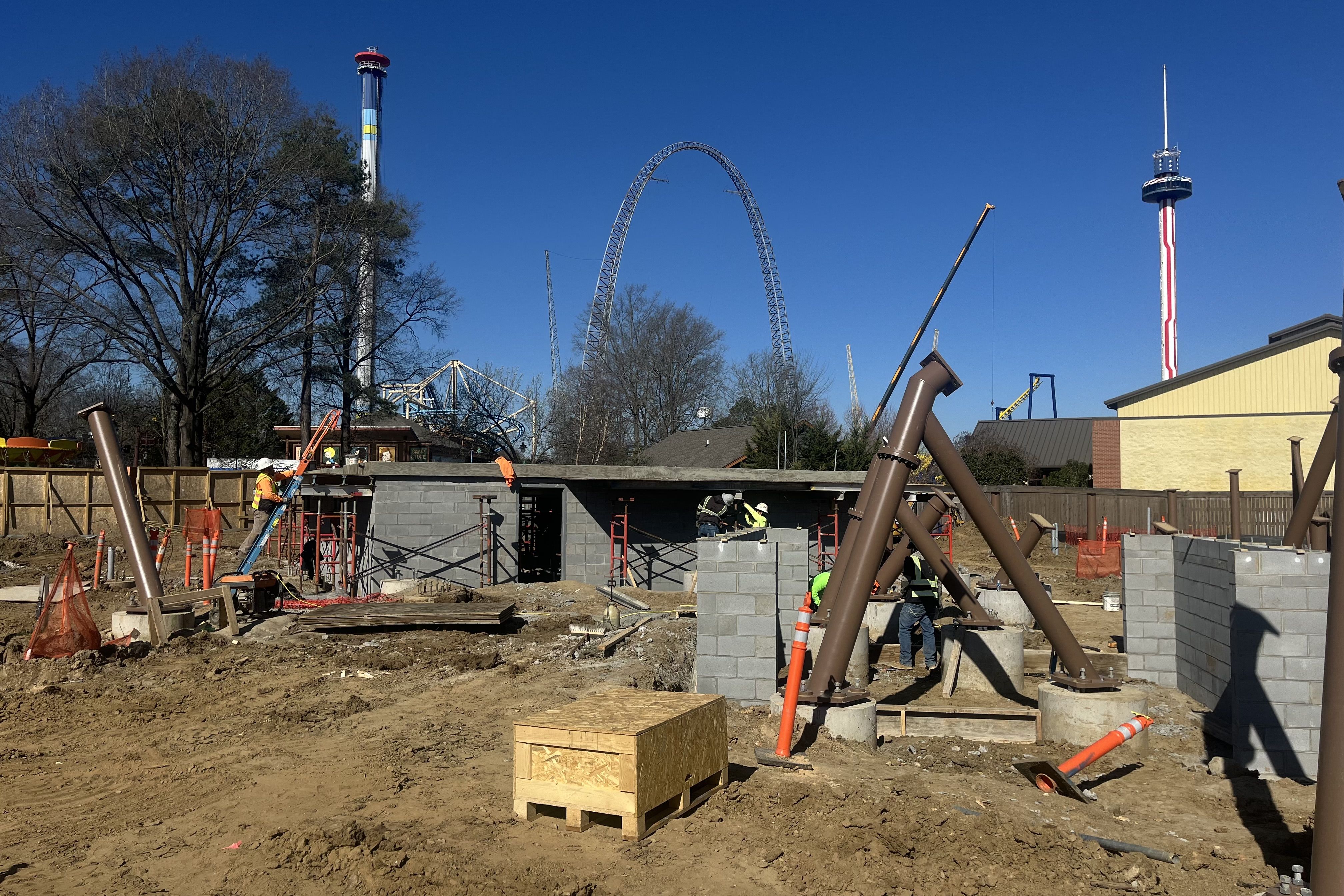 Construction for rollercoaster