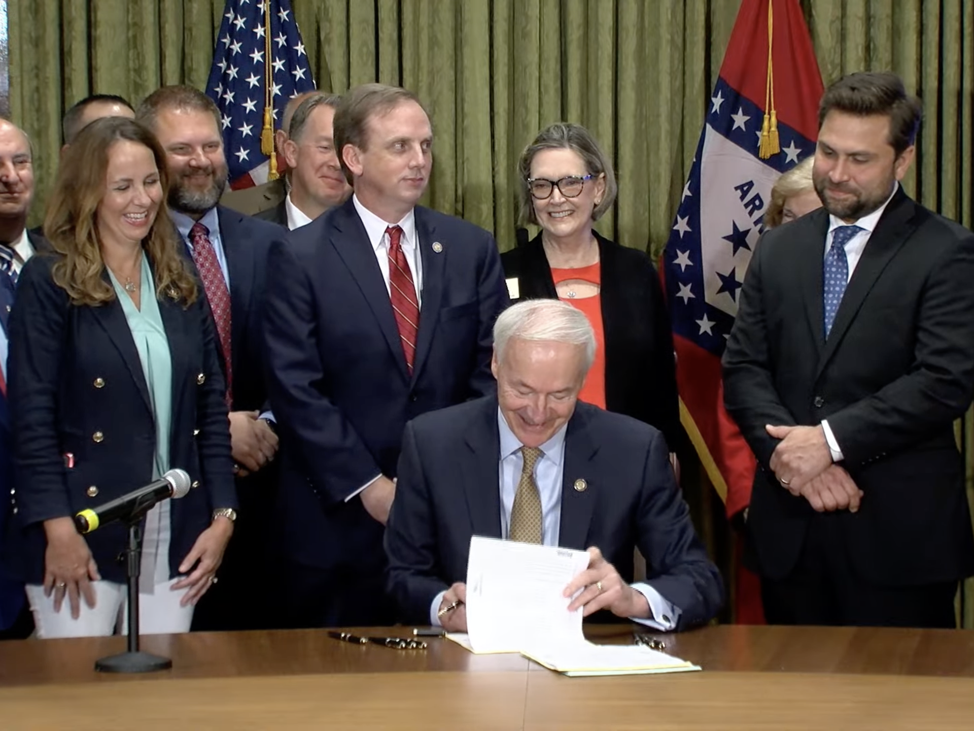 Arkansas Gov. Asa Hutchinson signs tax cut and school safety bills