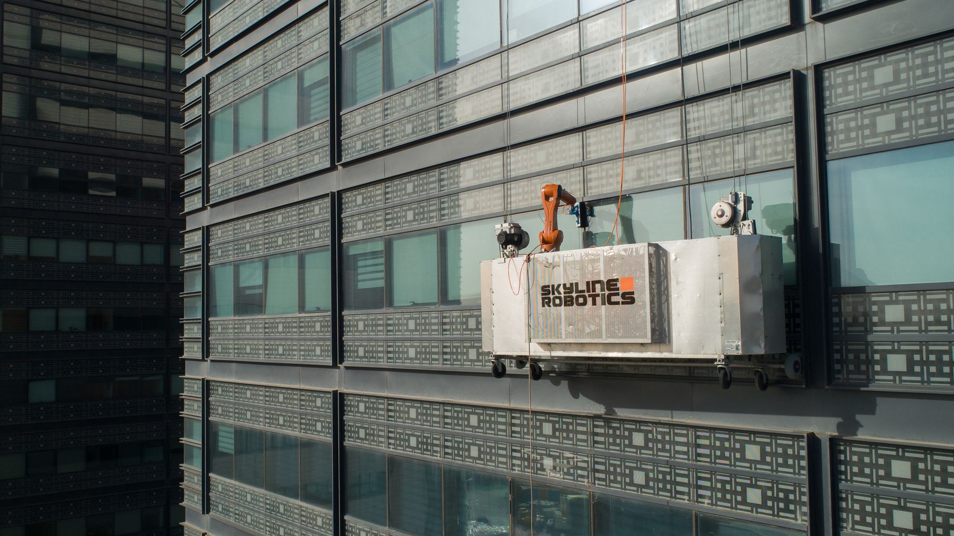 Skyline Robotics' robotic window-washer.