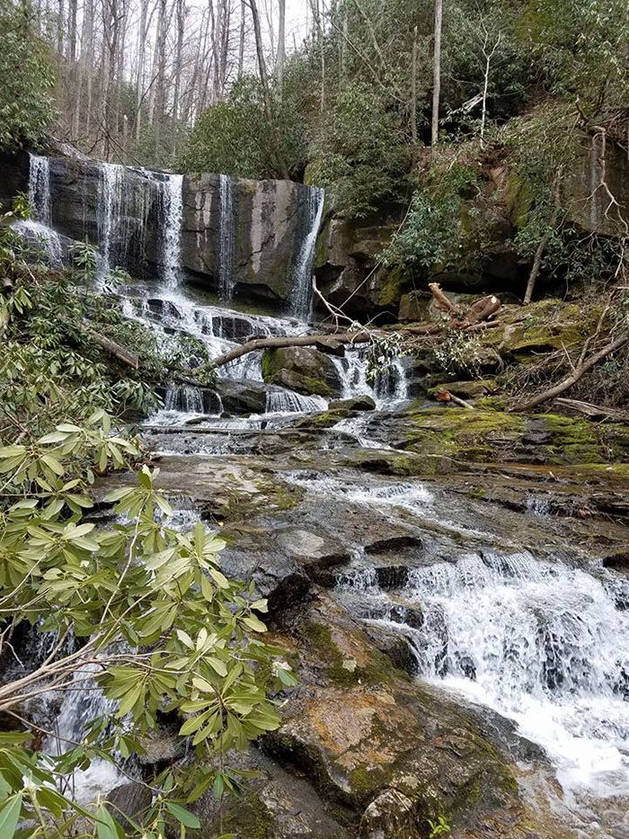Virginia Hawkins Falls Foothills Trail hiking in charlotte