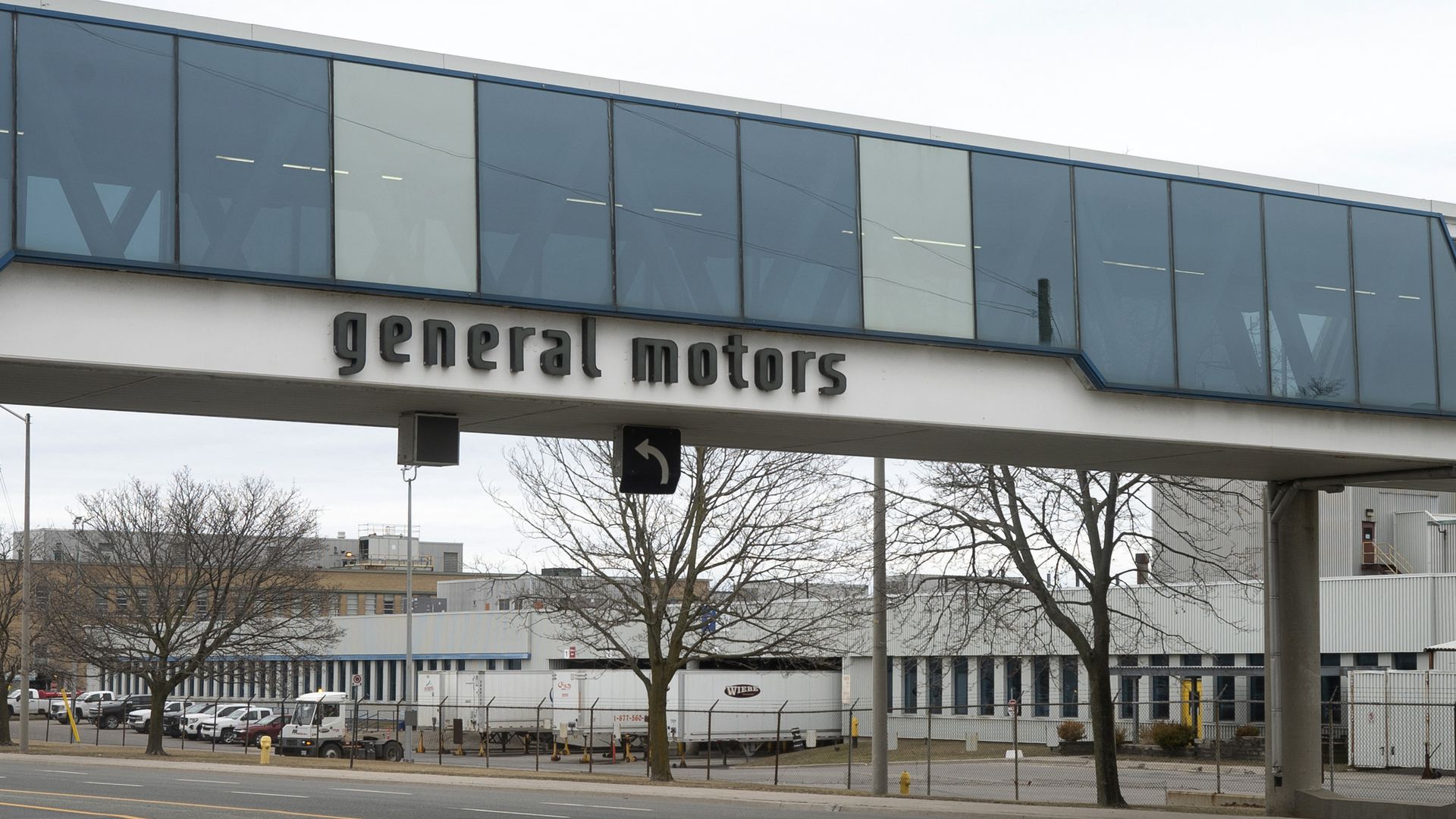 A General Motors assembly plant in Canada.
