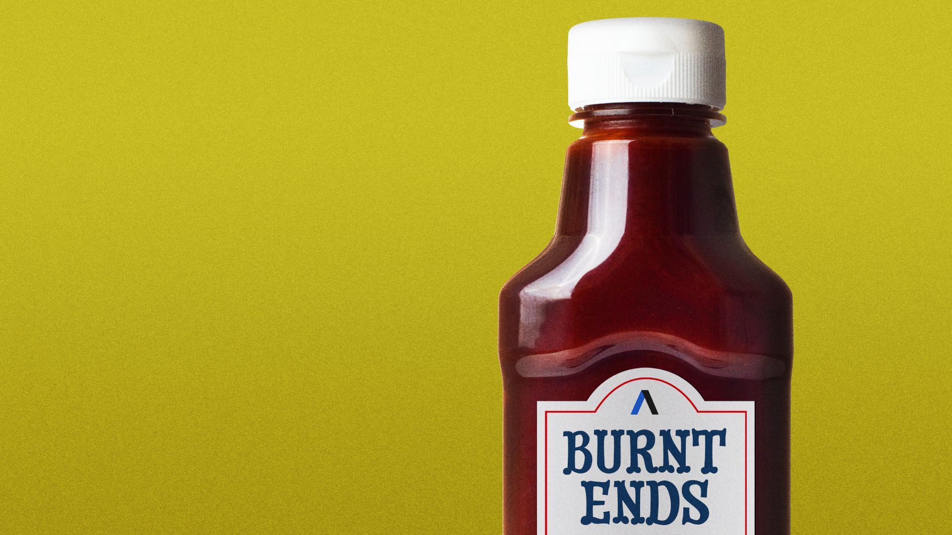Illustration of BBQ sauce with a label that says "Burnt Ends."