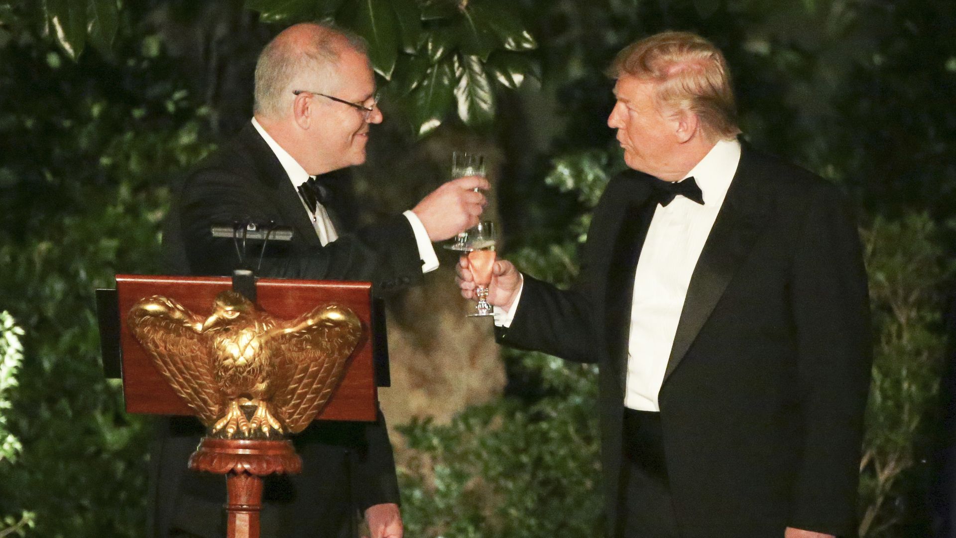 Morrison and Trump together.