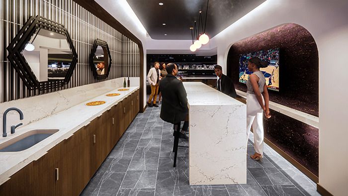 Standard suite. Rendering: Courtesy of Hornets Sports & Entertainment 