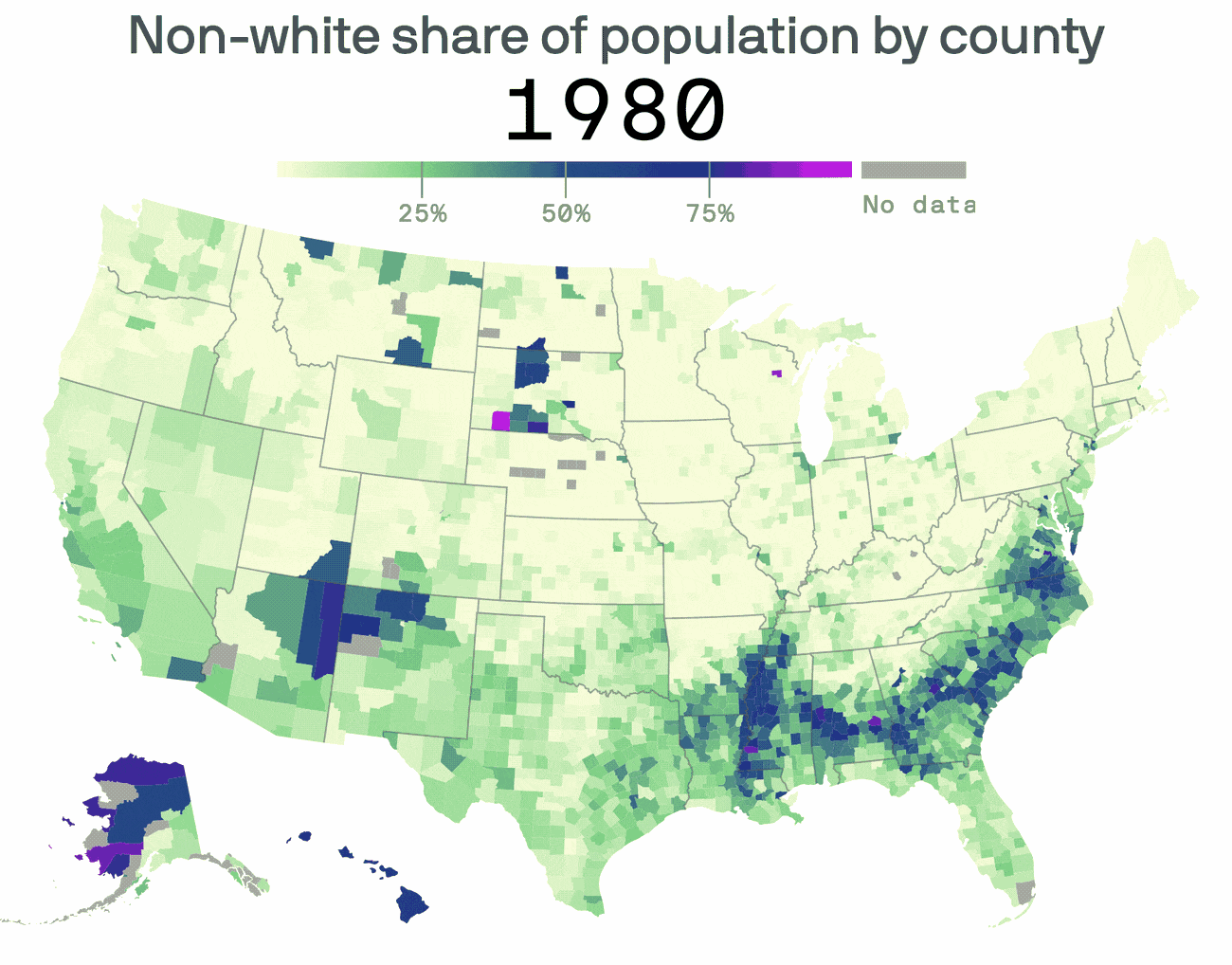 census non-white population