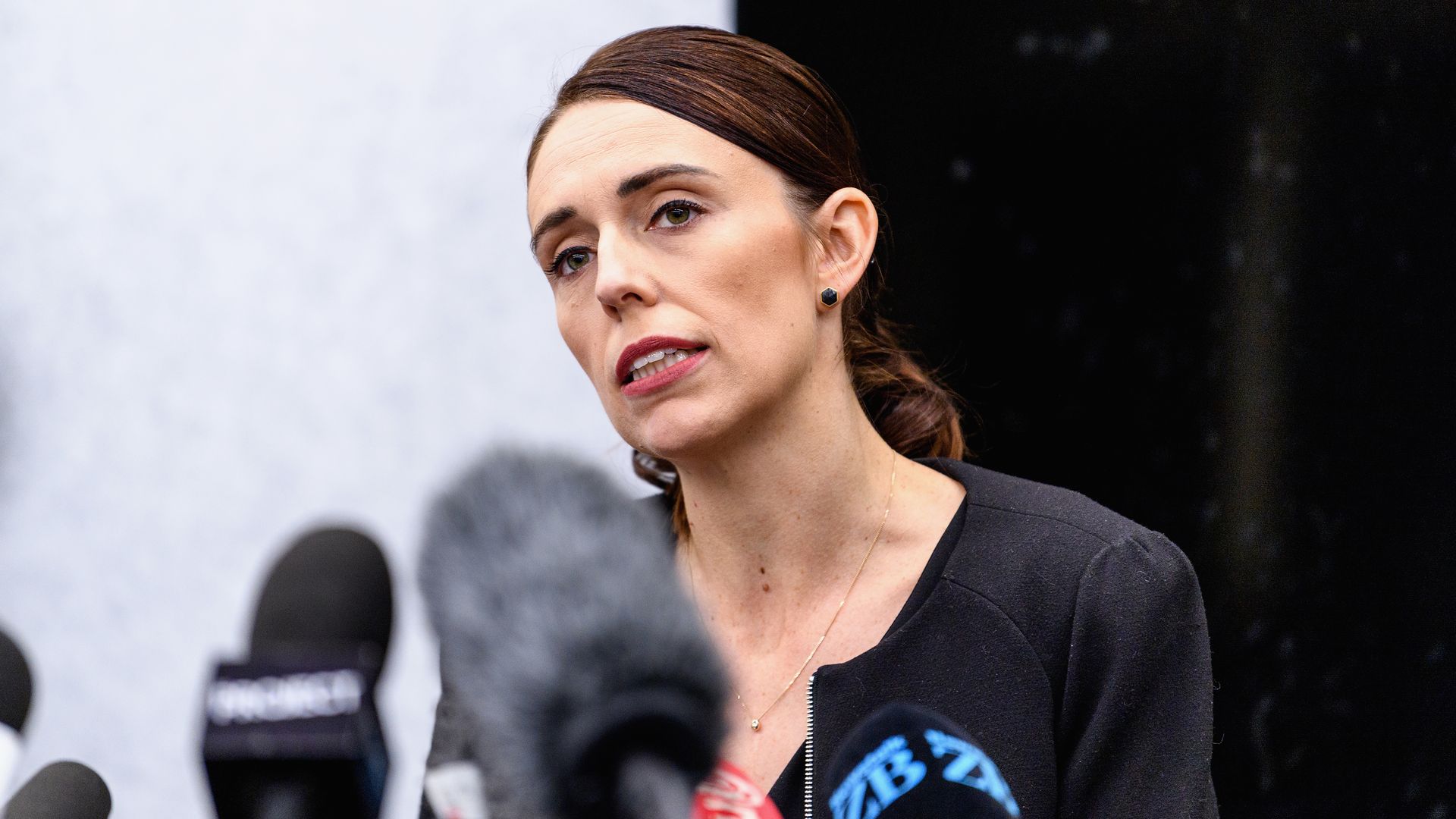 New Zealand Prime Minister Jacinda Ardern announces gun ban.