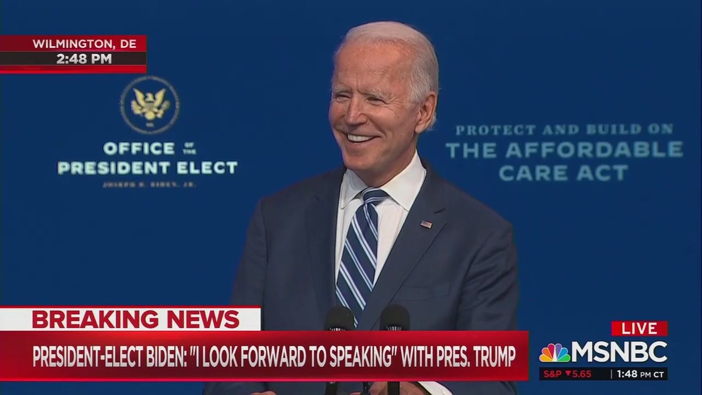 Biden calls Trump's refusal to concede 