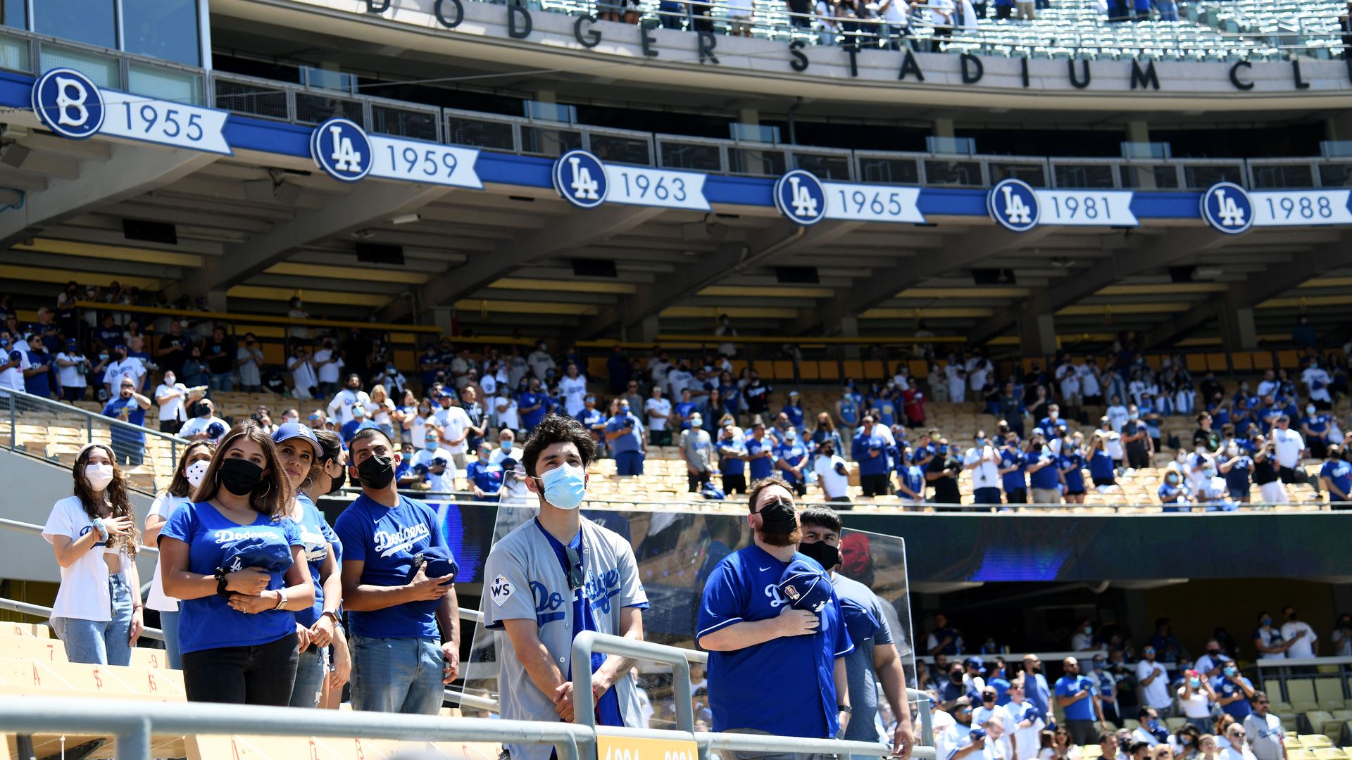 Dodgers will require masks for all spectators