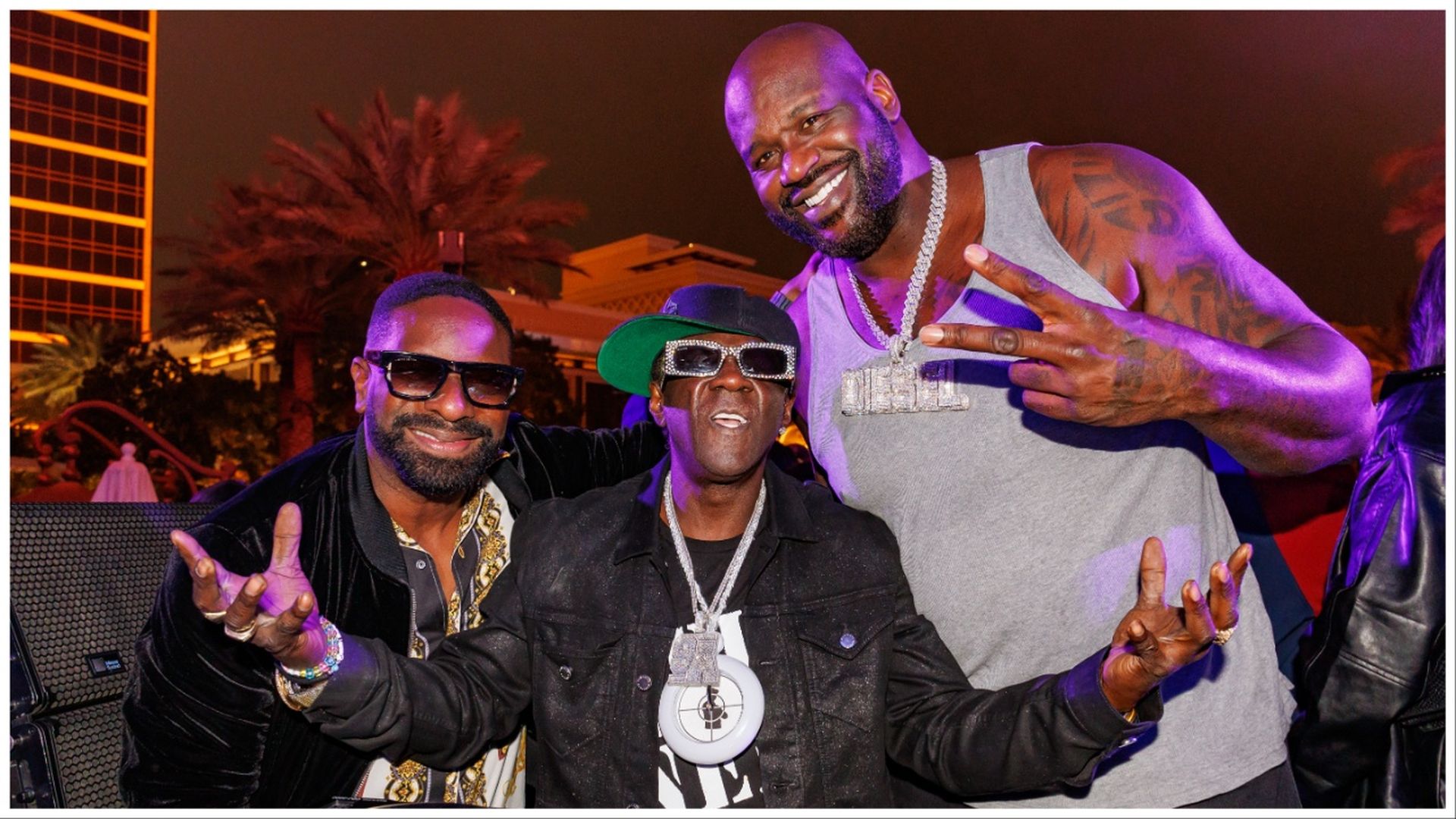 DJ Irie, Flavor Flav. and Shaquille O'Neal "DJ Diesel" 