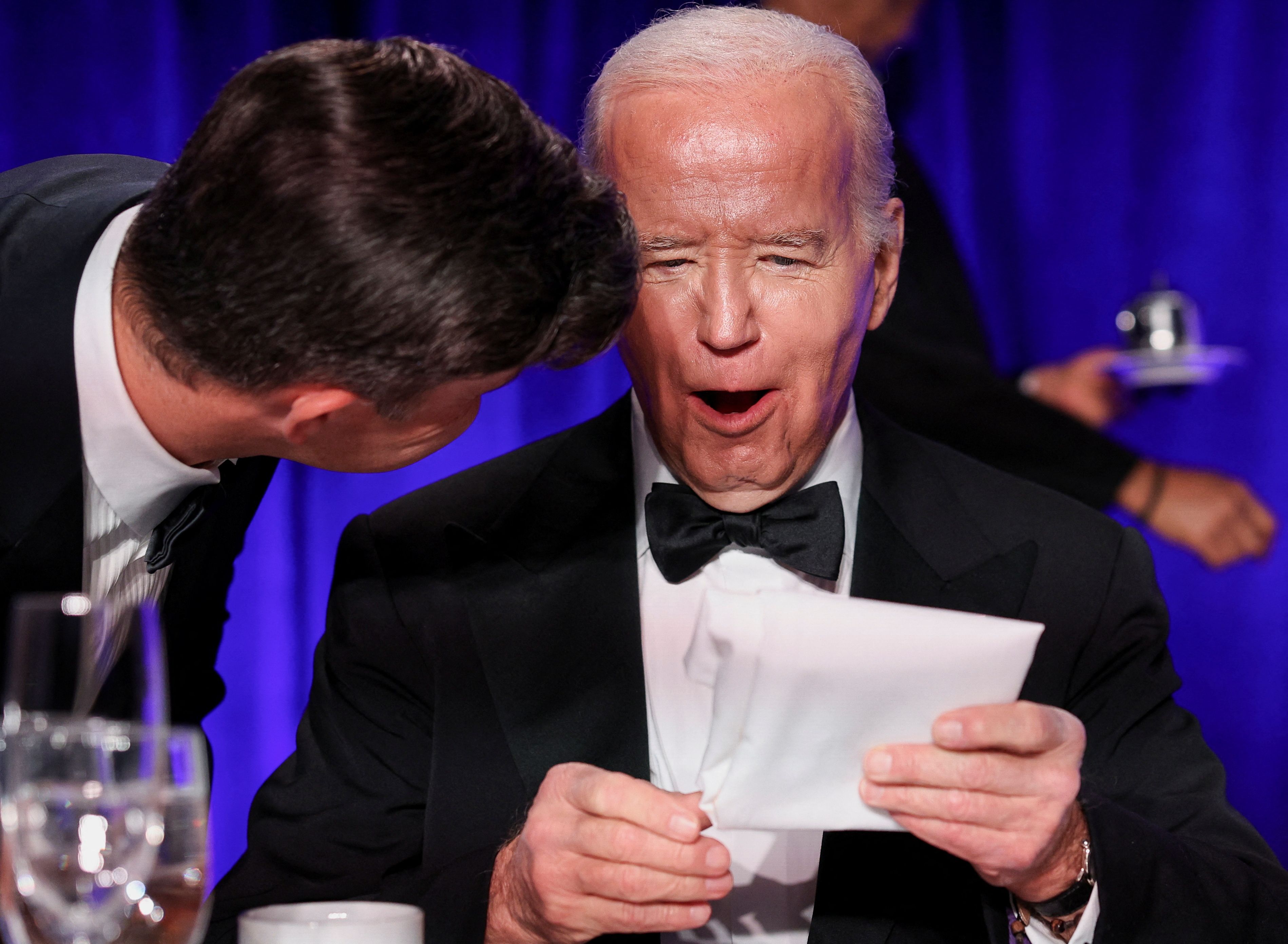 Biden laughs