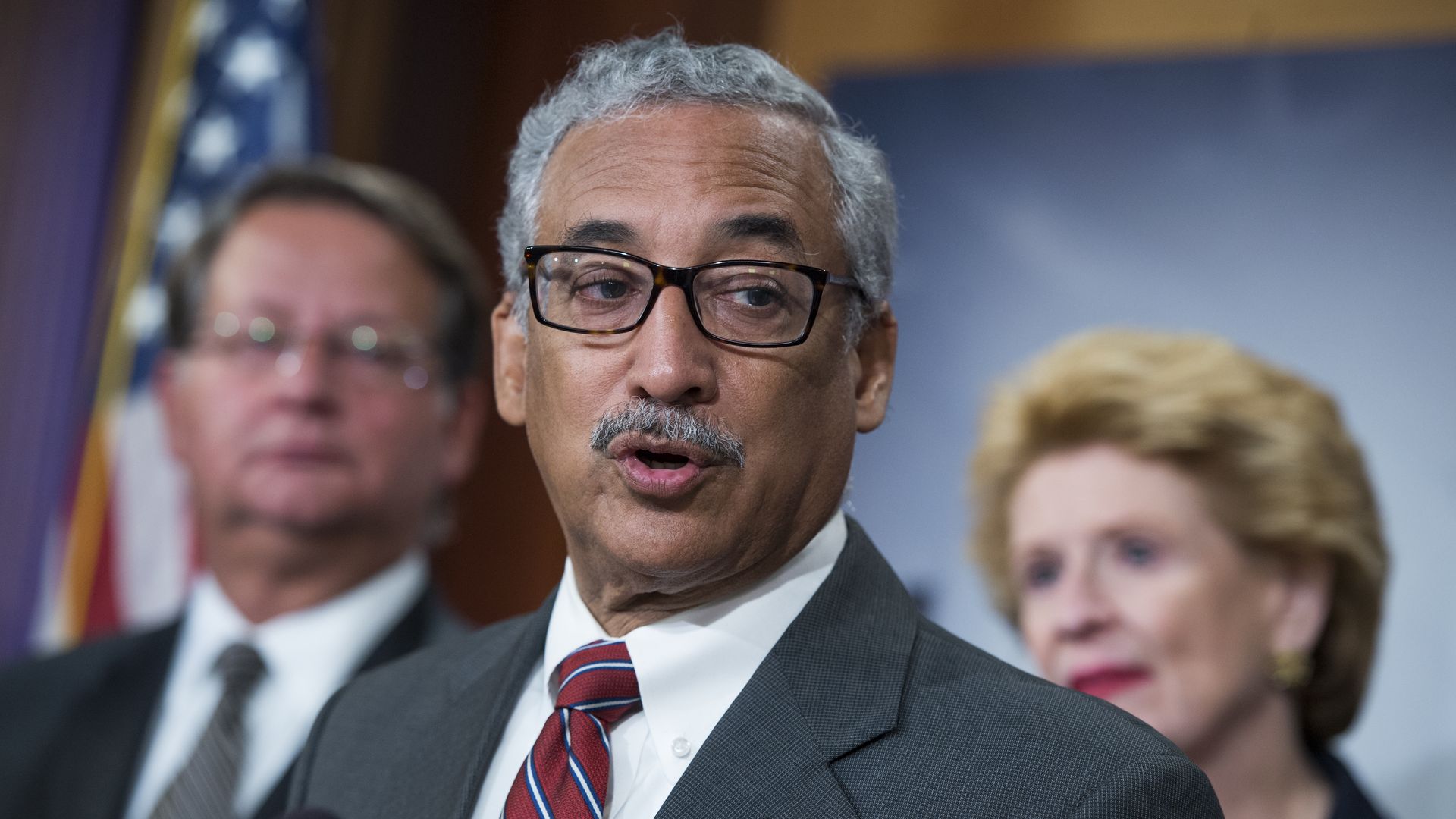 Rep. Bobby Scott talking at a podium 