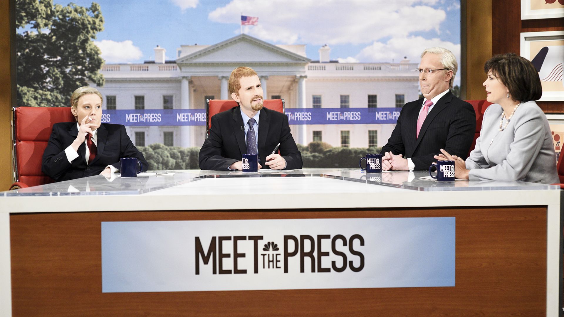 "SNL" spoofs "Meet The Press."