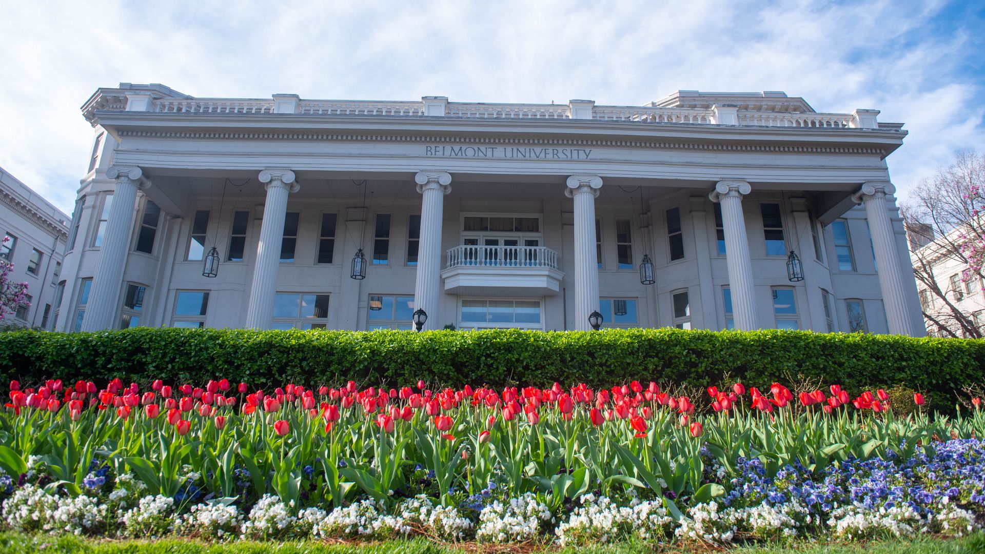 Exterior shot at Belmont University