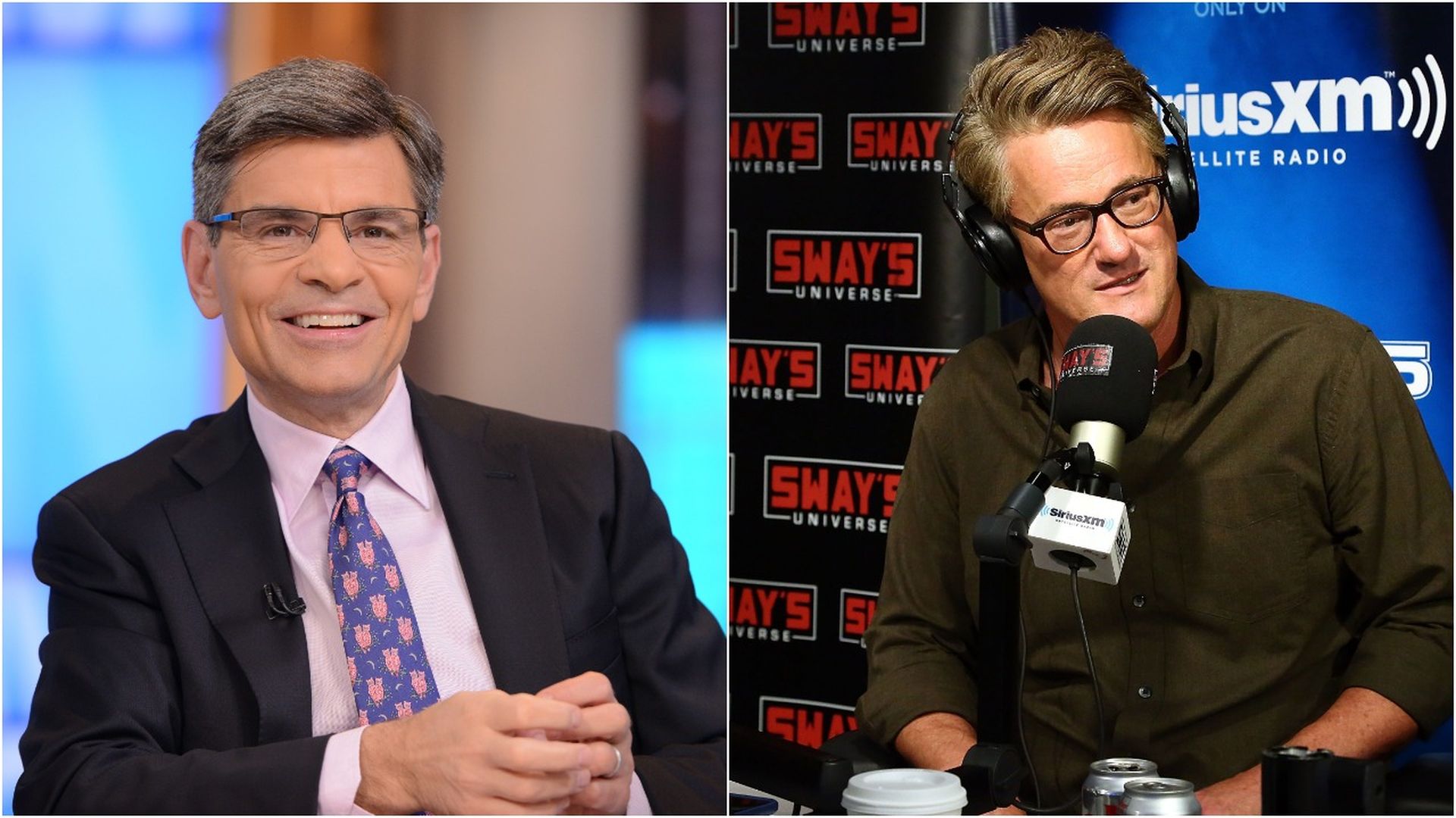 George Stephanopoulos of ABC News and Joe Scarborough of MSNBC. 