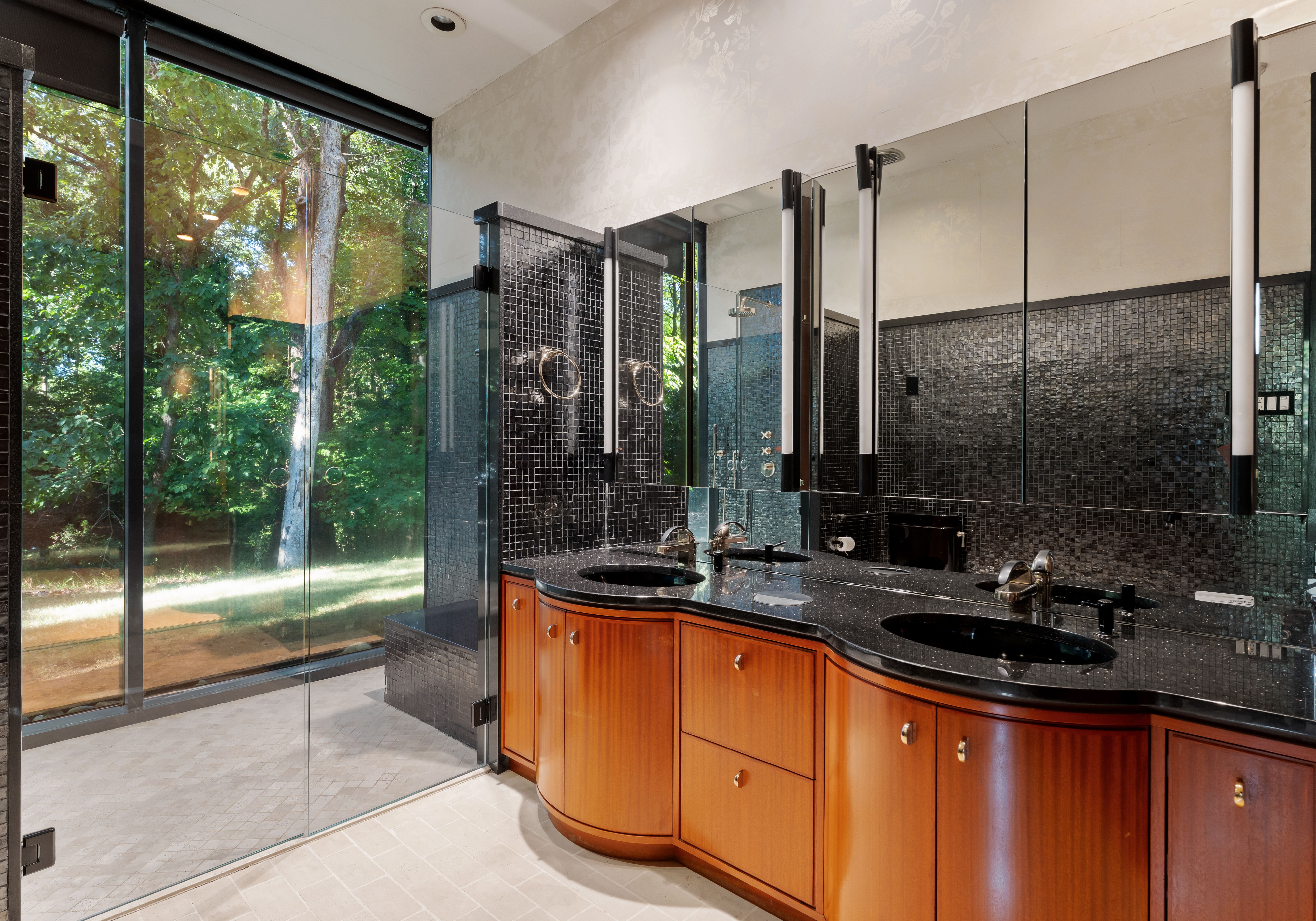 midcentury modern glass mansion for sale charlotte