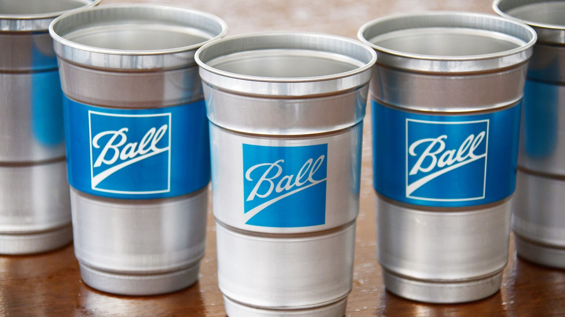 Recyclable aluminum cups by Ball Corporation