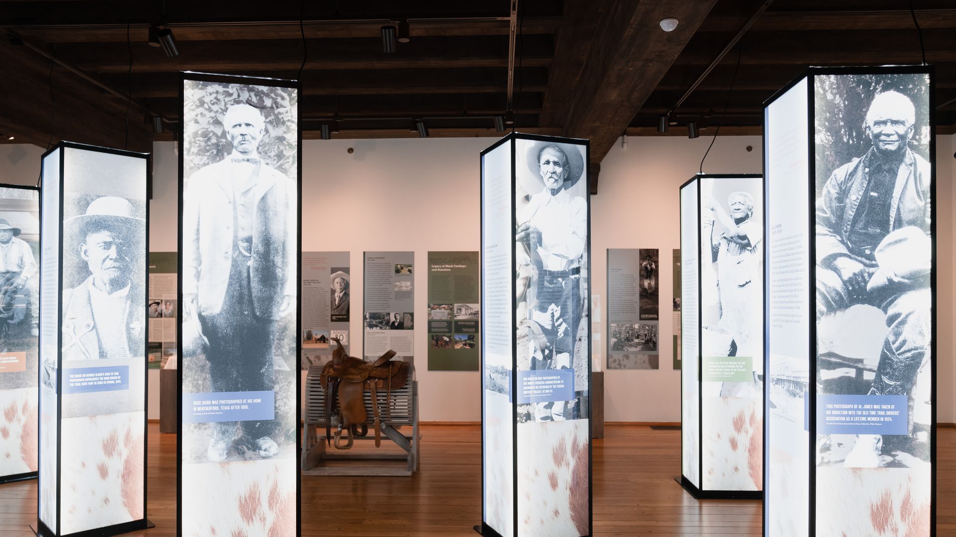 A museum exhibit about Black cowboys and ranchers