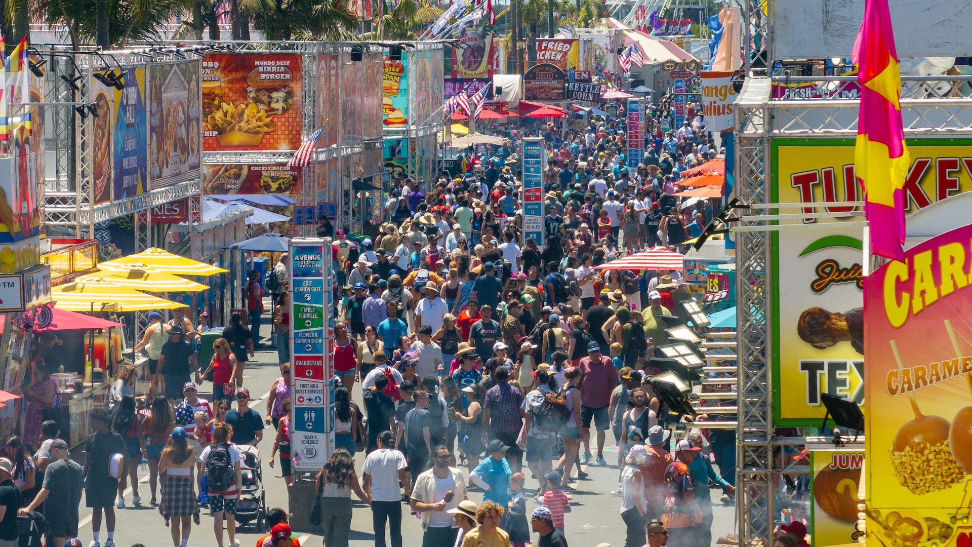 The crowd at San Diego County Fair.