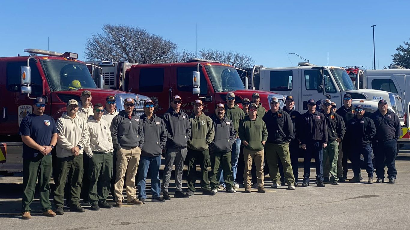 Texas Two Step Firefighting North Texas firefighters join LA wildfire response - Axios Dallas