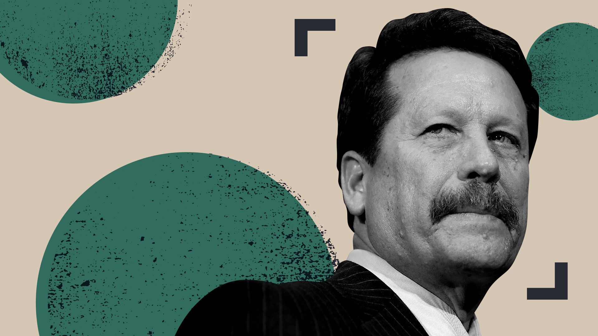 Photo illustration of Robert Califf. 