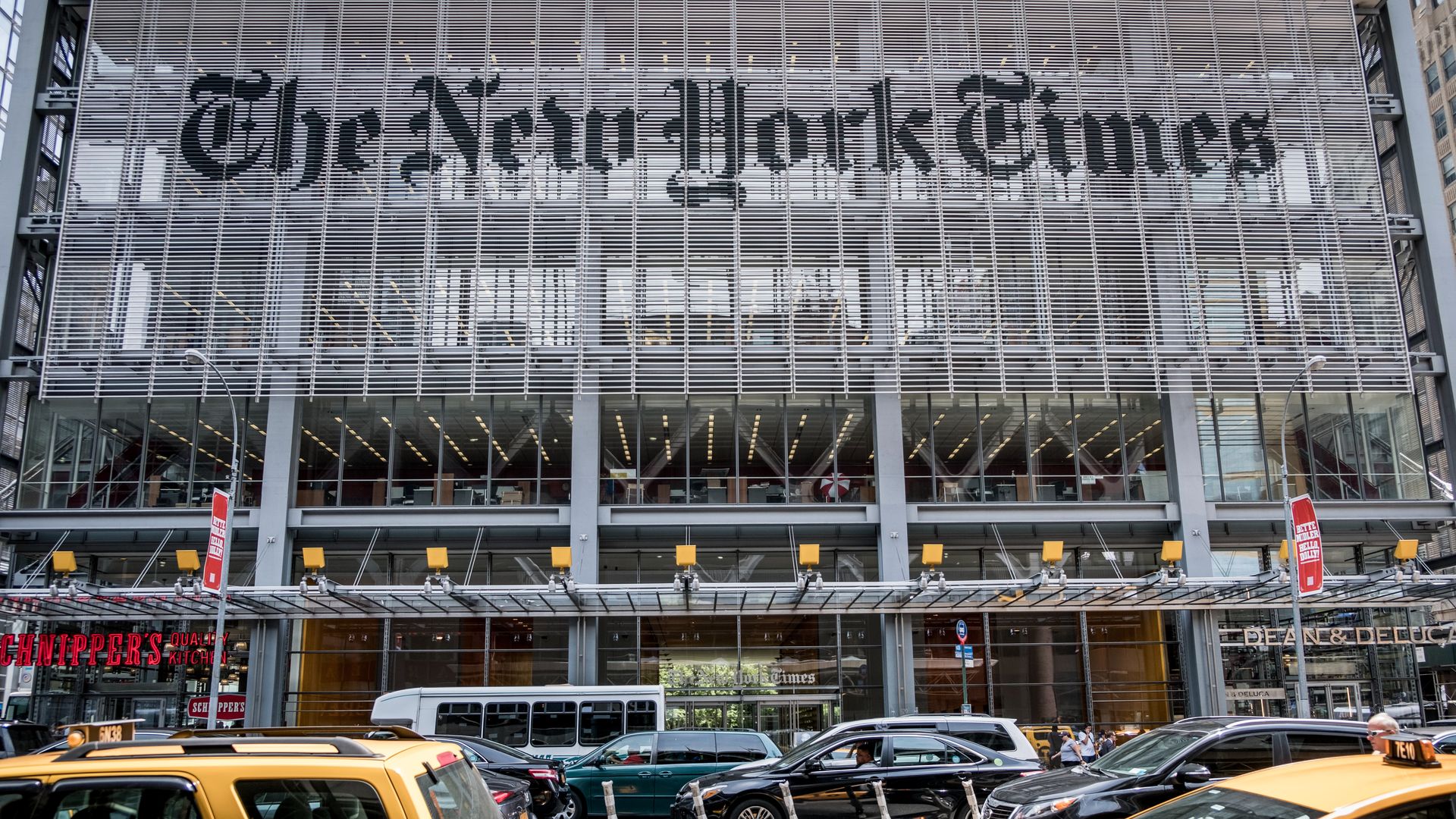 The New York Times building.