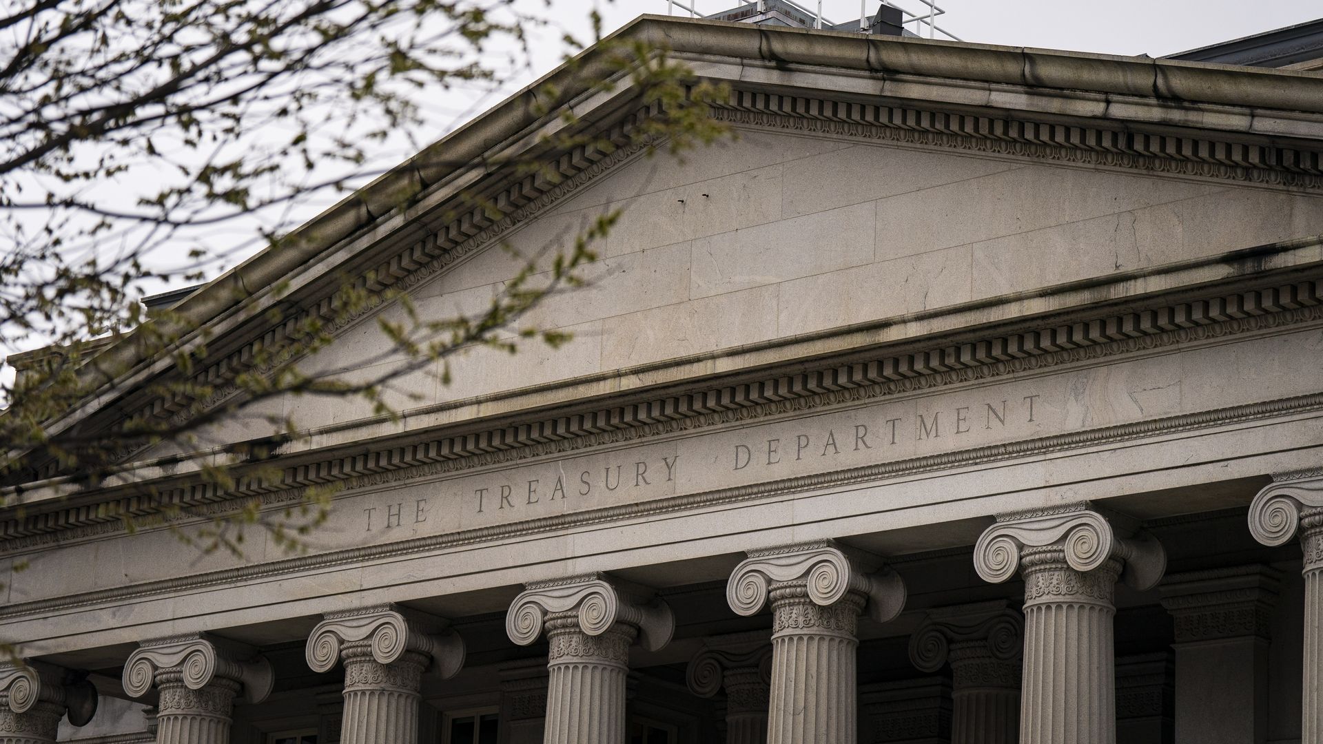 The US Treasury building 