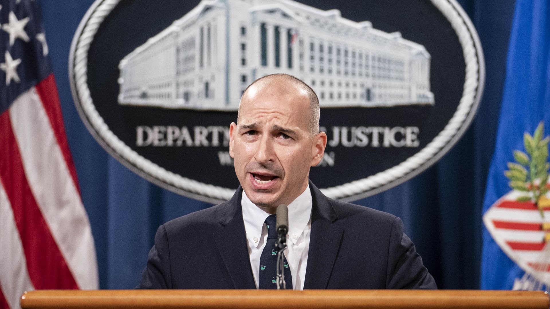 Michael Sherwin, Acting U.S. Attorney, gives an update on the investigation into the Capitol Hill riots on January 12, 2021