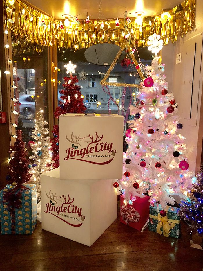 Jingle City donation boxes
