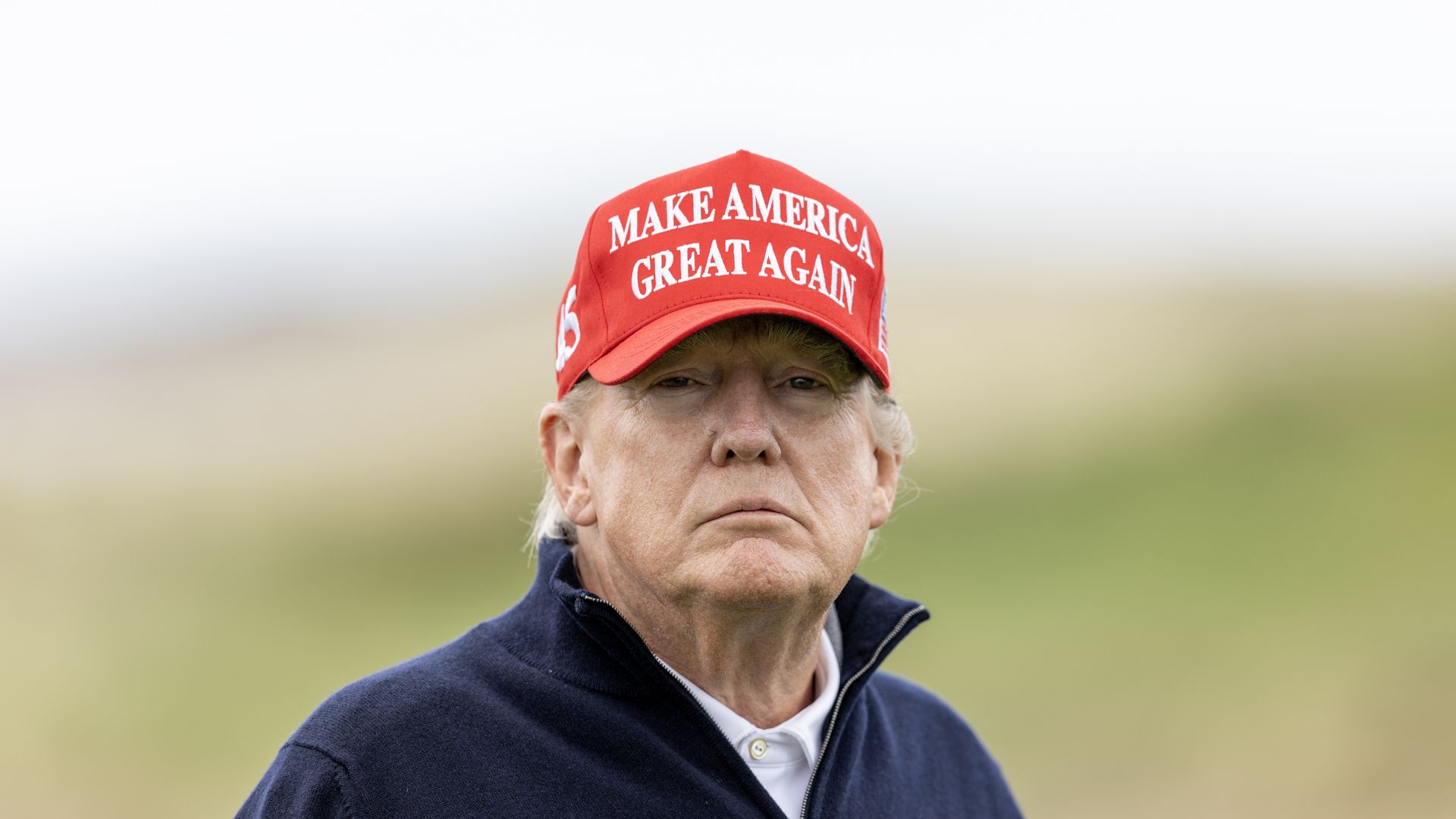 Former U.S. President Donald Trump during a round of golf at his Turnberry course on May 2 in Ireland.