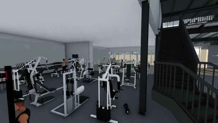 Downstairs rendering of the new Pure Body location