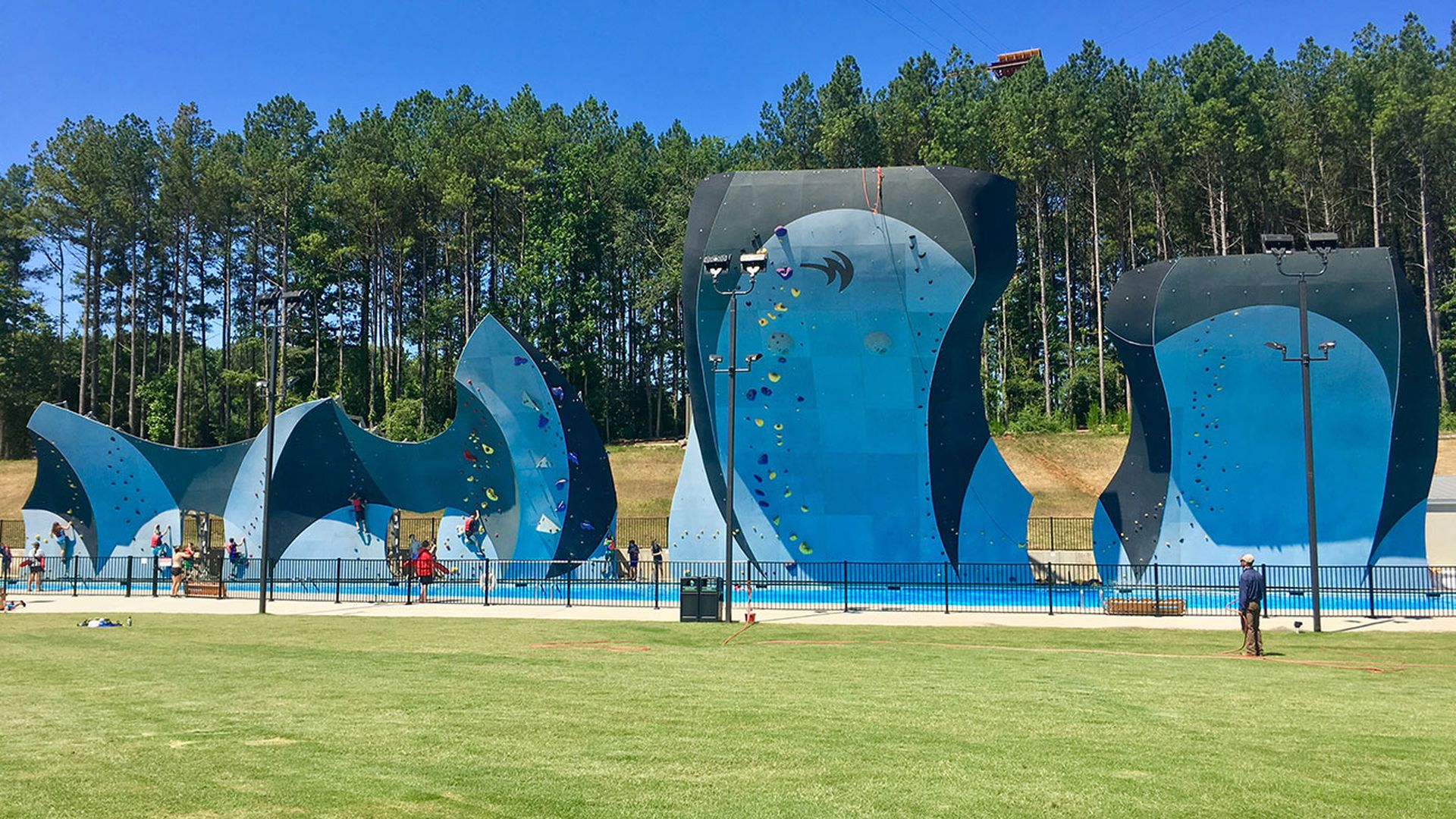deep water solo whitewater center in charlotte